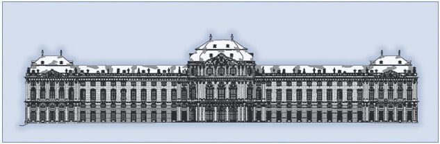 Vermessung Residenzfassade Würzburg